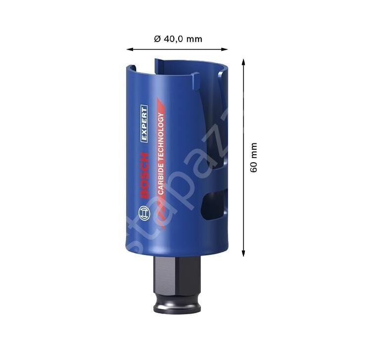 Bosch Expert Construction Material Delik Açma Testeresi 40 x 60 mm