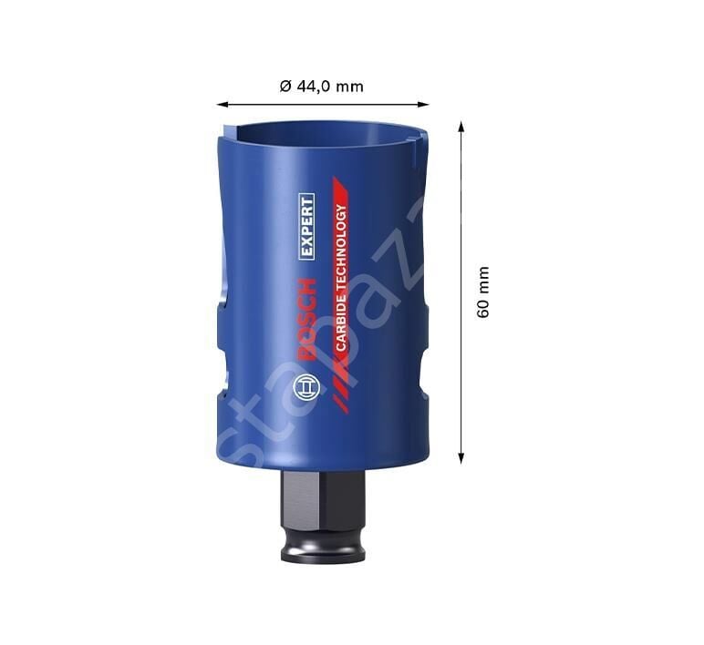 Bosch Expert Construction Material Delik Açma Testeresi 44 x 60 mm