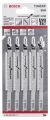 Bosch - Ahşap Ve Metal İçin T 345 XF Dekupaj Testeresi Bıçağı - 5'Li Paket 2608634994
