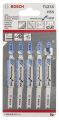 Bosch - Kademeli Artan Dişli Seri Metal İçin T 123 XF Dekupaj Testeresi Bıçağı - 5'Li Paket 2608638473