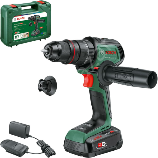 Bosch AdvancedImpact 18V-80 Quicksnap + AL18V-20 (Tek Akü, 1x2,5 Ah) 06039E2101