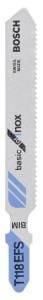 Bosch - Ekonomik Seri Inox (Paslanmaz Çelik) İçin T 118 EFS Dekupaj Testeresi Bıçağı - 3'Lü Paket 2608636499