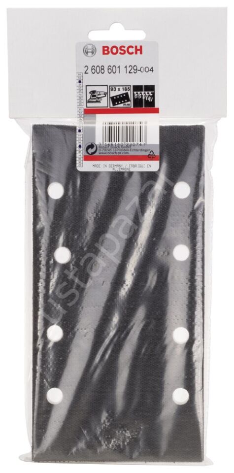 Bosch - 93*185 mm 8 Delik Sünger Taban 2608601129