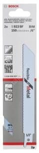 Bosch - Flexible Serisi Metal için Panter Testere Bıçağı S 922 BF - 2'li 2608656037