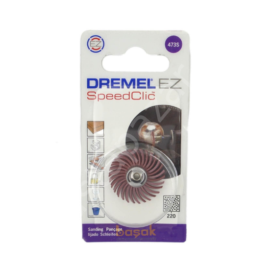 Dremel® EZ SpeedClic: Detay Aşındırıcı Fırça 220 kumlu (473S) 2615S473JA