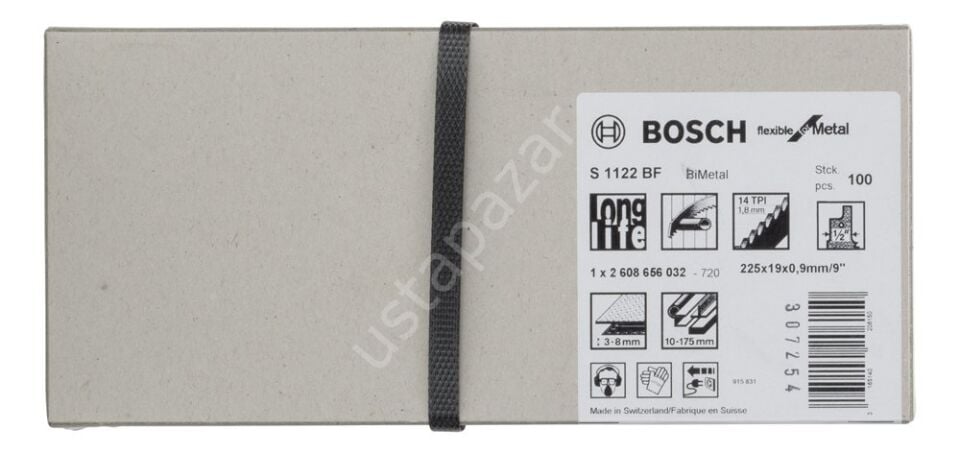 Bosch - Flexible Serisi Metal için Panter Testere Bıçağı S 1122 BF - 100'lü 2608656032