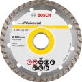 Bosch - Ekonomik Seri 9+1 Genel Yapı Malzemeleri İçin Elmas Kesme Diski 125 mm Turbo 2608615046
