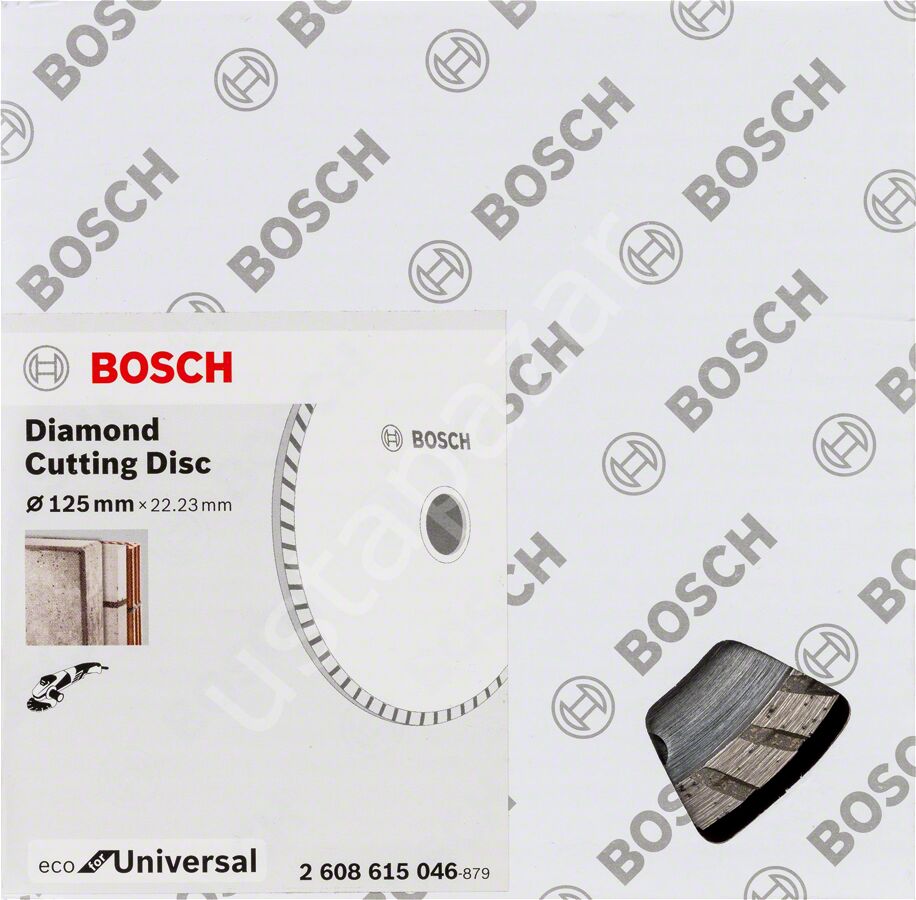 Bosch - Ekonomik Seri 9+1 Genel Yapı Malzemeleri İçin Elmas Kesme Diski 125 mm Turbo 2608615046
