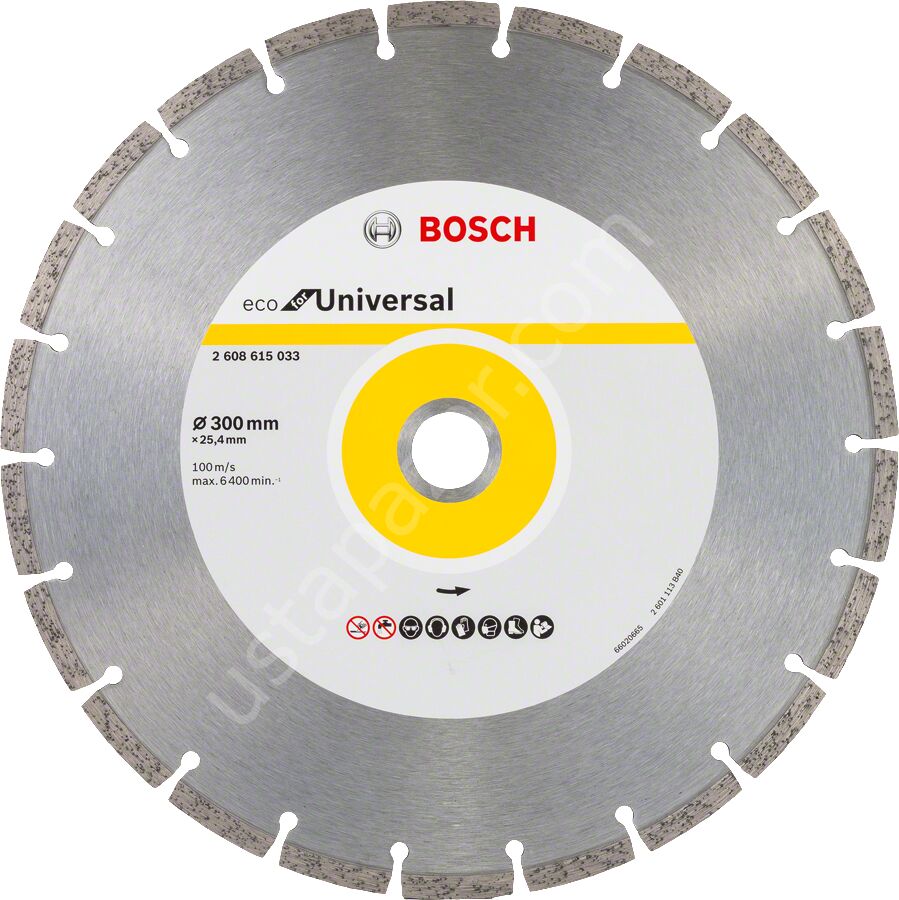 Bosch - Ekonomik Seri Genel Yapı Malzemeleri İçin Elmas Kesme Diski 300 mm 2608615033