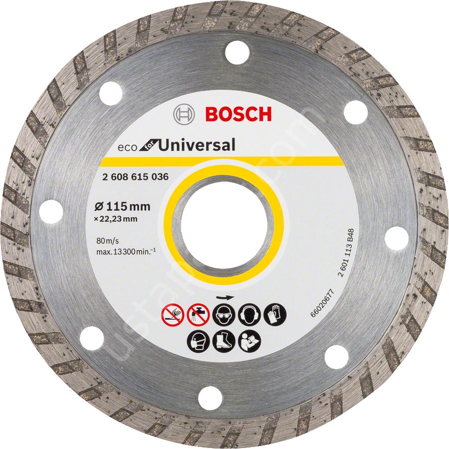Bosch - Ekonomik Seri Genel Yapı Malzemeleri İçin Elmas Kesme Diski 115 mm Turbo 2608615036