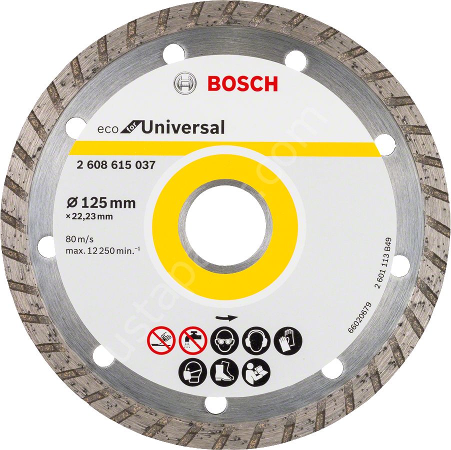 Bosch - Ekonomik Seri Genel Yapı Malzemeleri İçin Elmas Kesme Diski 125 mm Turbo 2608615037