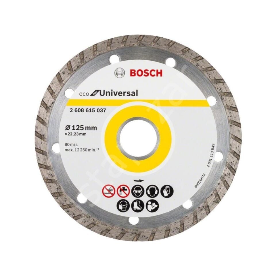 - Ekonomik Seri Genel Yapı Malzemeleri Için Elmas Kesme Diski 125 mm Turbo