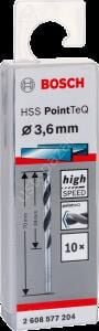 Bosch - HSS-PointeQ Metal Matkap Ucu 3,6 mm 10'lu 2608577204