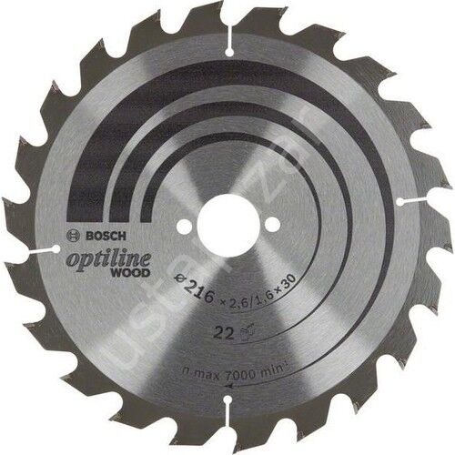 Bosch Optiline Ahşap 216 x 30 mm 22 Diş Daire Testere Bıçağı 2608838410