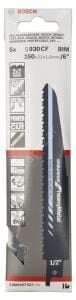 Bosch - Endurance Serisi Ağır Metal için Panter Testere Bıçağı S 930 CF - 5'li 2608657527