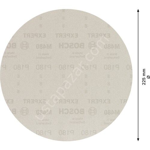Bosch Expert M480 Zımpara Ağı Alçıpan Zımpara Makineleri İçin 225 Mm G 150 25 Parça