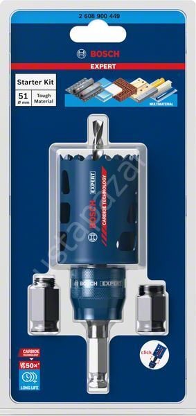 Expert Tough Material Delik Açma Testeresi Seti 51 mm