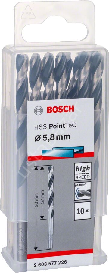 Bosch - HSS-PointeQ Metal Matkap Ucu 5,8 mm 10'lu 2608577226
