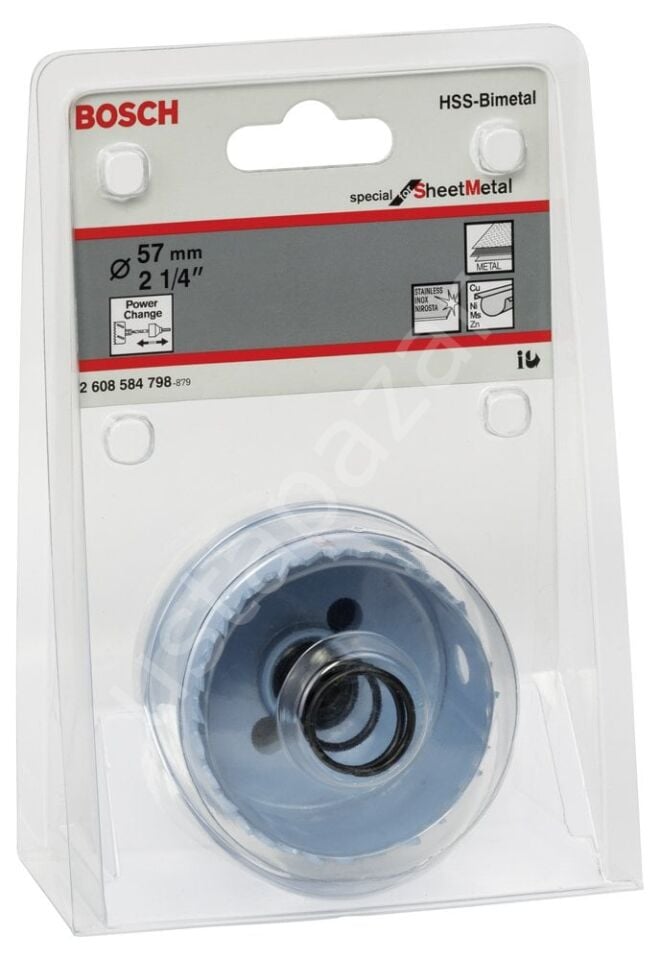 Bosch - Special Serisi Metal Ve Inox Malzemeler için Delik Açma Testeresi (Panç) 57 mm 2608584798