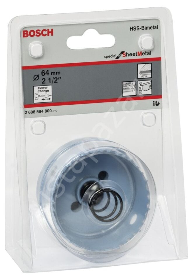 Bosch - Special Serisi Metal Ve Inox Malzemeler için Delik Açma Testeresi (Panç) 64 mm 2608584800