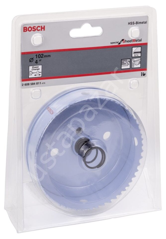 Bosch - Special Serisi Metal Ve Inox Malzemeler için Delik Açma Testeresi (Panç) 102 mm 2608584811