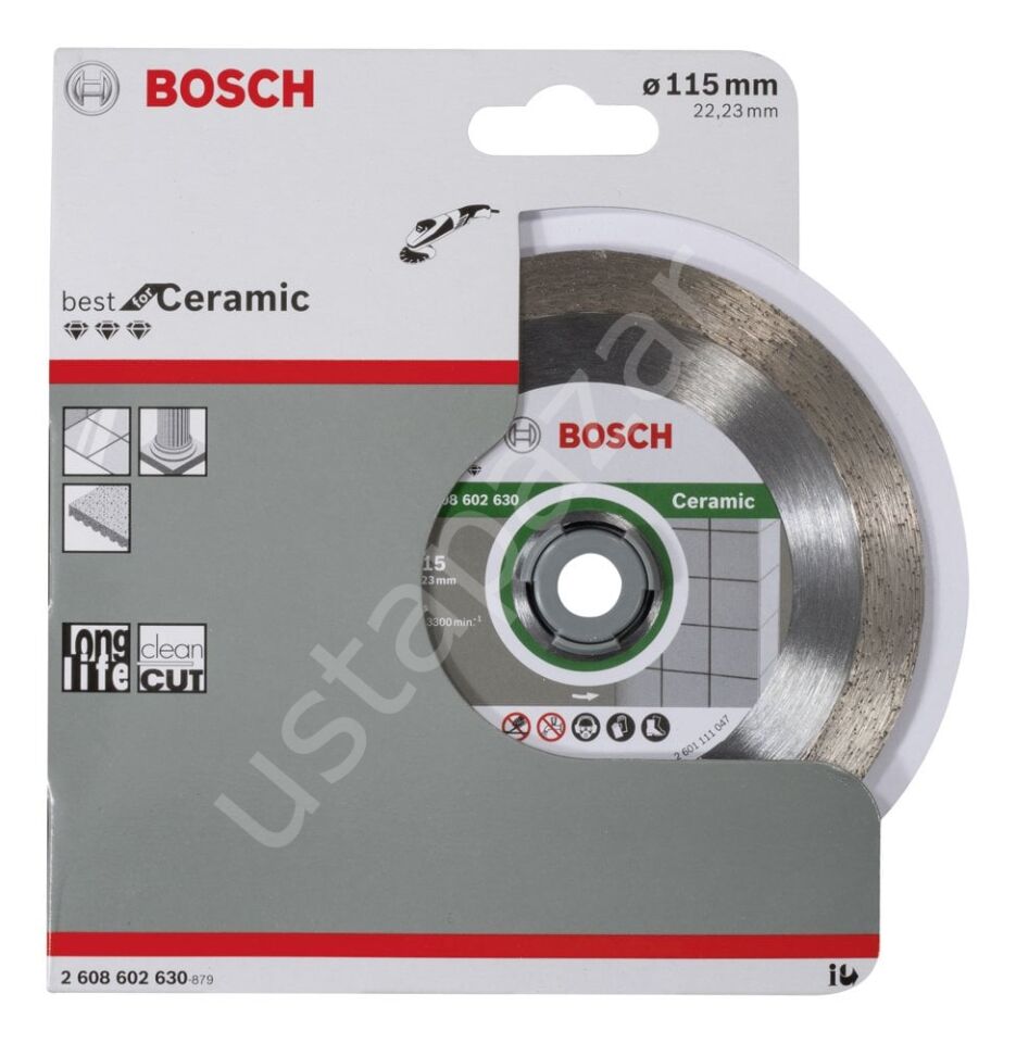 Bosch - Best Serisi Seramik İçin, Elmas Kesme Diski 115 mm 2608602630