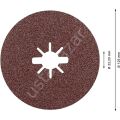 Bosch R781 Expert 125 mm 60 Kum Metal Disk Zımpara 2608621783