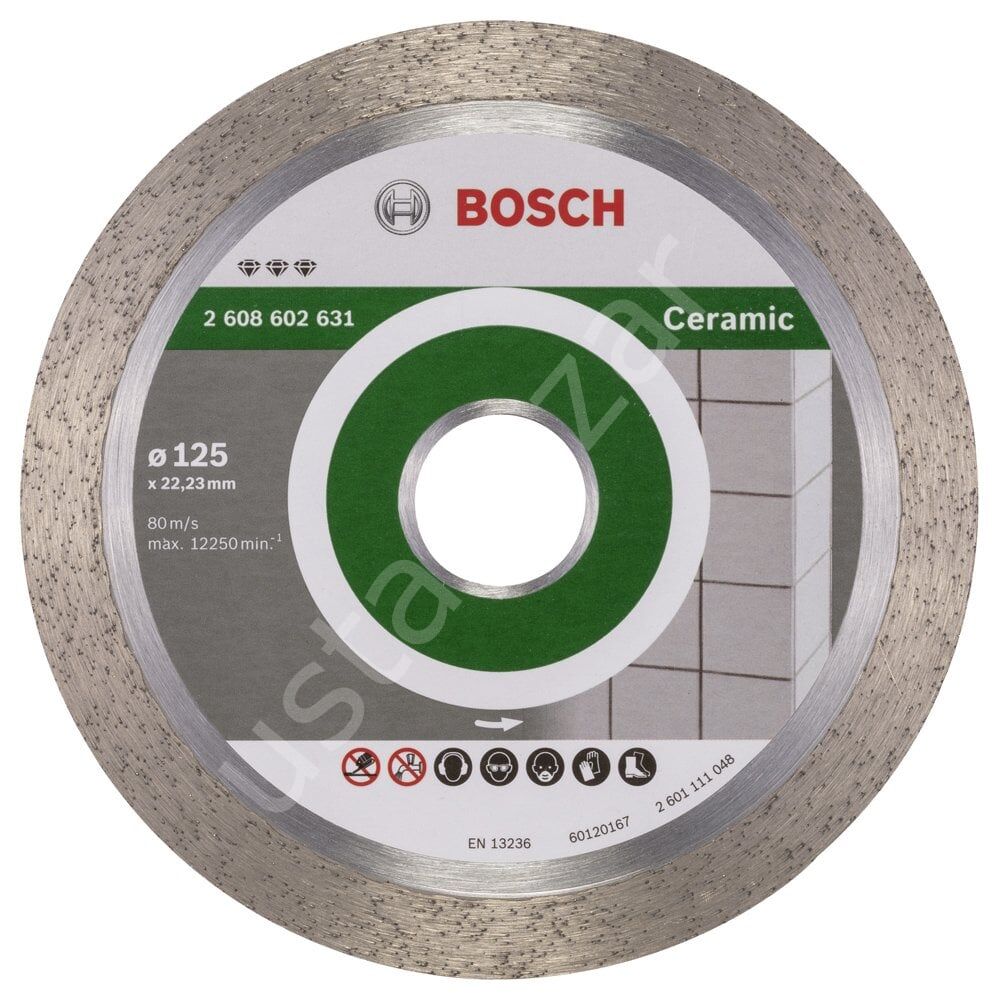 Bosch - Best Serisi Seramik İçin, Elmas Kesme Diski 125 mm 2608602631