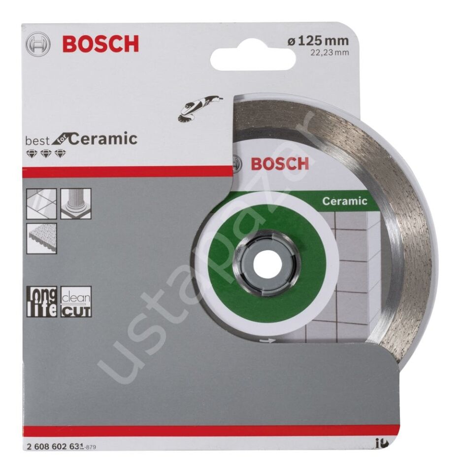 Bosch - Best Serisi Seramik İçin, Elmas Kesme Diski 125 mm 2608602631