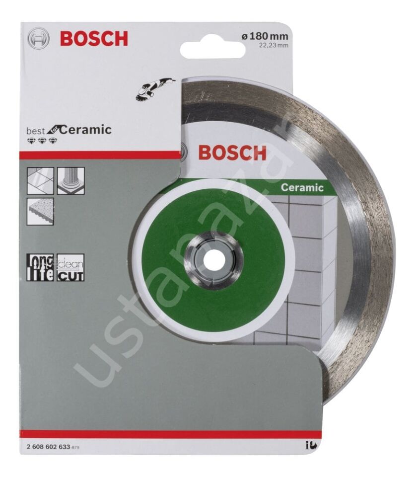 Bosch - Best Serisi Seramik İçin, Elmas Kesme Diski 180 mm 2608602633