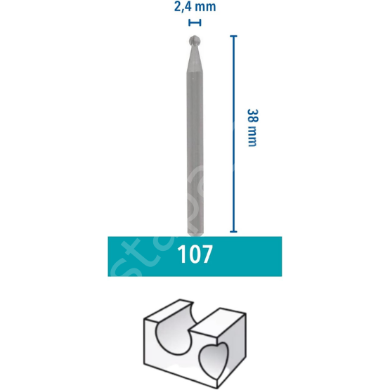 DREMEL® Gravür Kesici 2,4 mm (107) 26150107JA