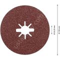 Bosch Expert X-Lock - 125 mm 60 Kum Metal İçin Prisma Teknoloji Fiber Zımpara Diski