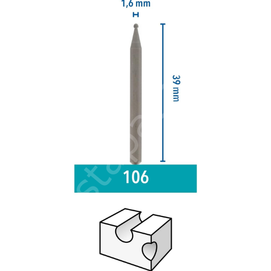 DREMEL® Gravür Kesici 1,6 mm (106) 26150106JA