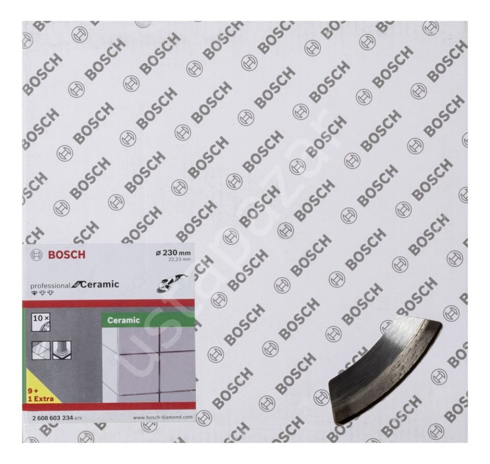 Bosch - Standard Seri Seramik İçin, 9+1 Elmas Kesme Diski Set 230 mm 2608603234