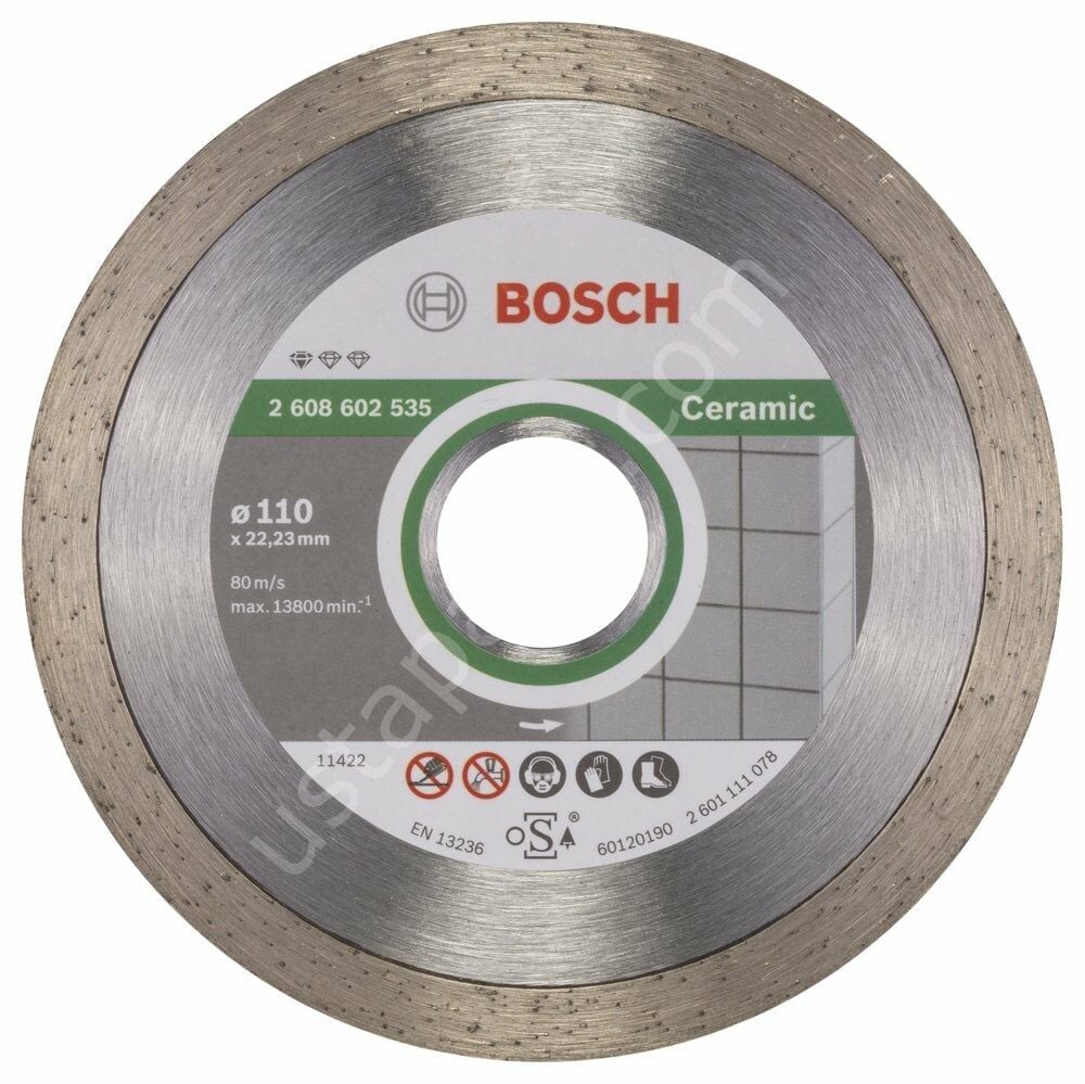 Bosch - Standard Seri Seramik İçin Elmas Kesme Diski 110 mm 2608602535