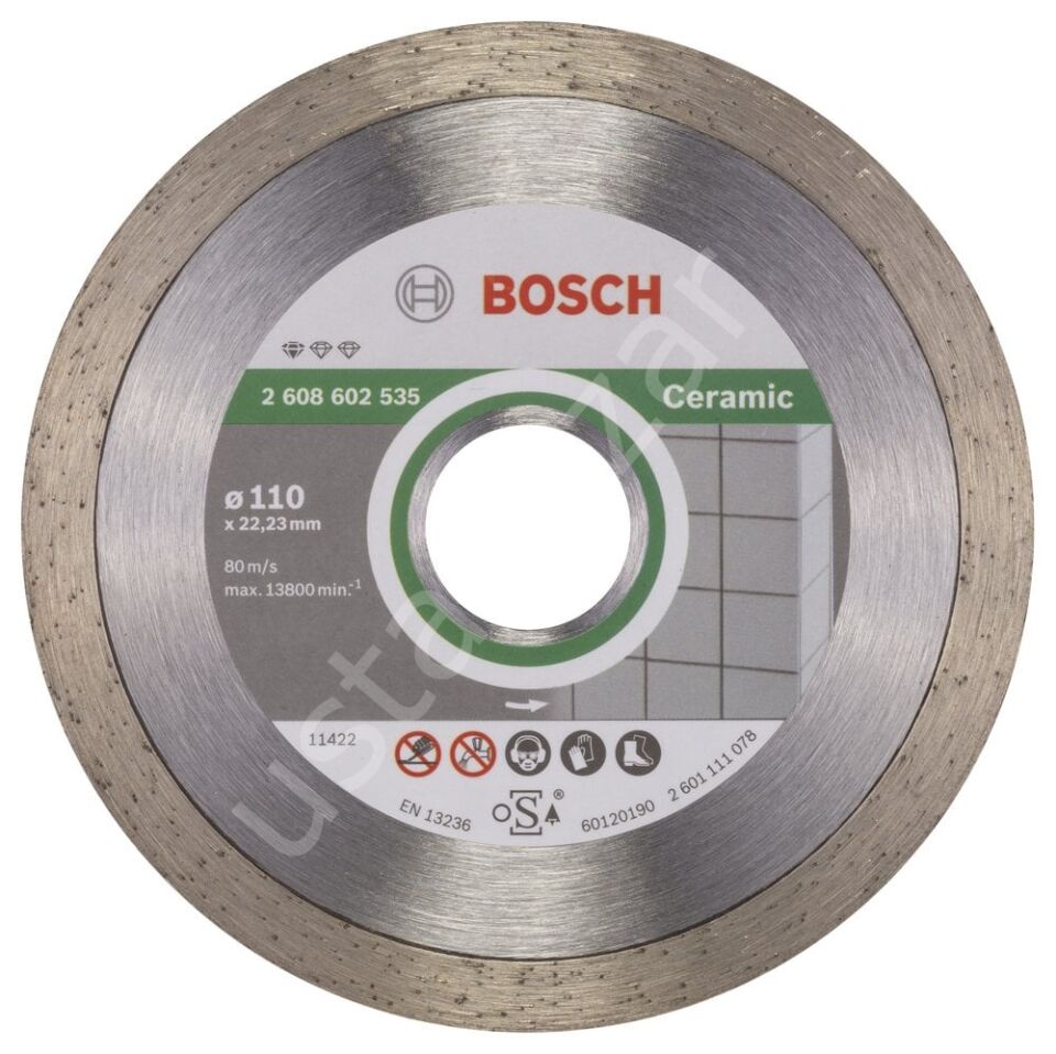 Bosch - Standard Seri Seramik İçin Elmas Kesme Diski 110 mm 2608602535