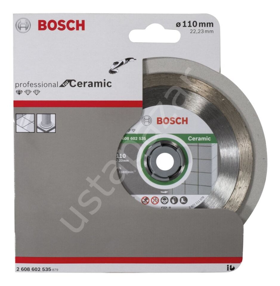Bosch - Standard Seri Seramik İçin Elmas Kesme Diski 110 mm 2608602535