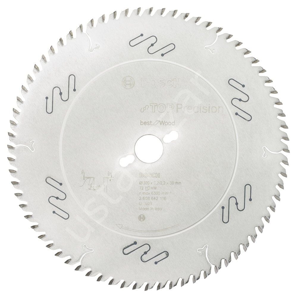 Bosch - Best Serisi Hassas Kesim Ahşap için Daire Testere Bıçağı 300*30 mm 72 Diş 2608642116