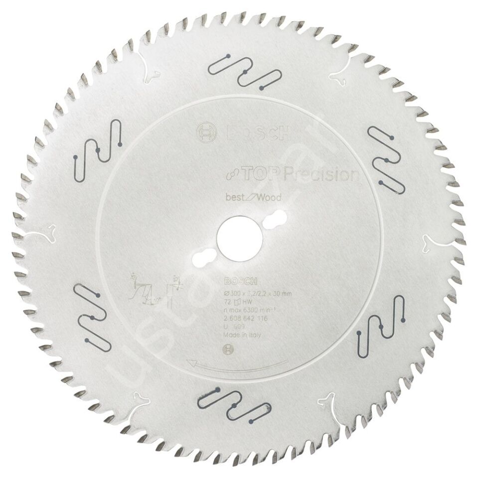 Bosch - Best Serisi Hassas Kesim Ahşap için Daire Testere Bıçağı 300*30 mm 72 Diş 2608642116