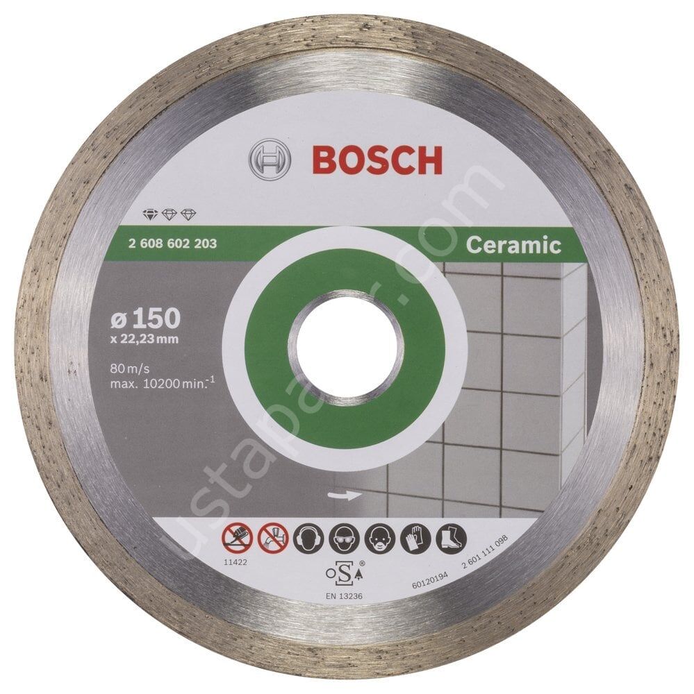 Bosch - Standard Seri Seramik İçin Elmas Kesme Diski 150 mm 2608602203