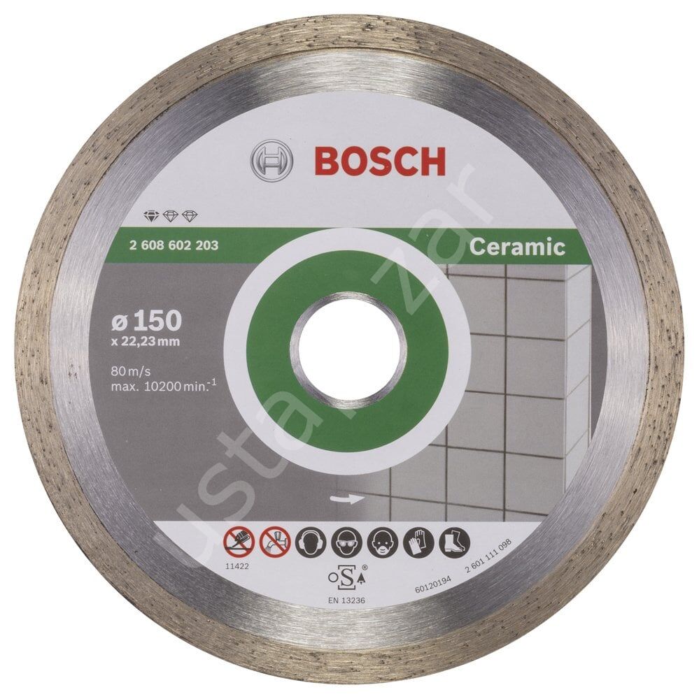 Bosch - Standard Seri Seramik İçin Elmas Kesme Diski 150 mm 2608602203