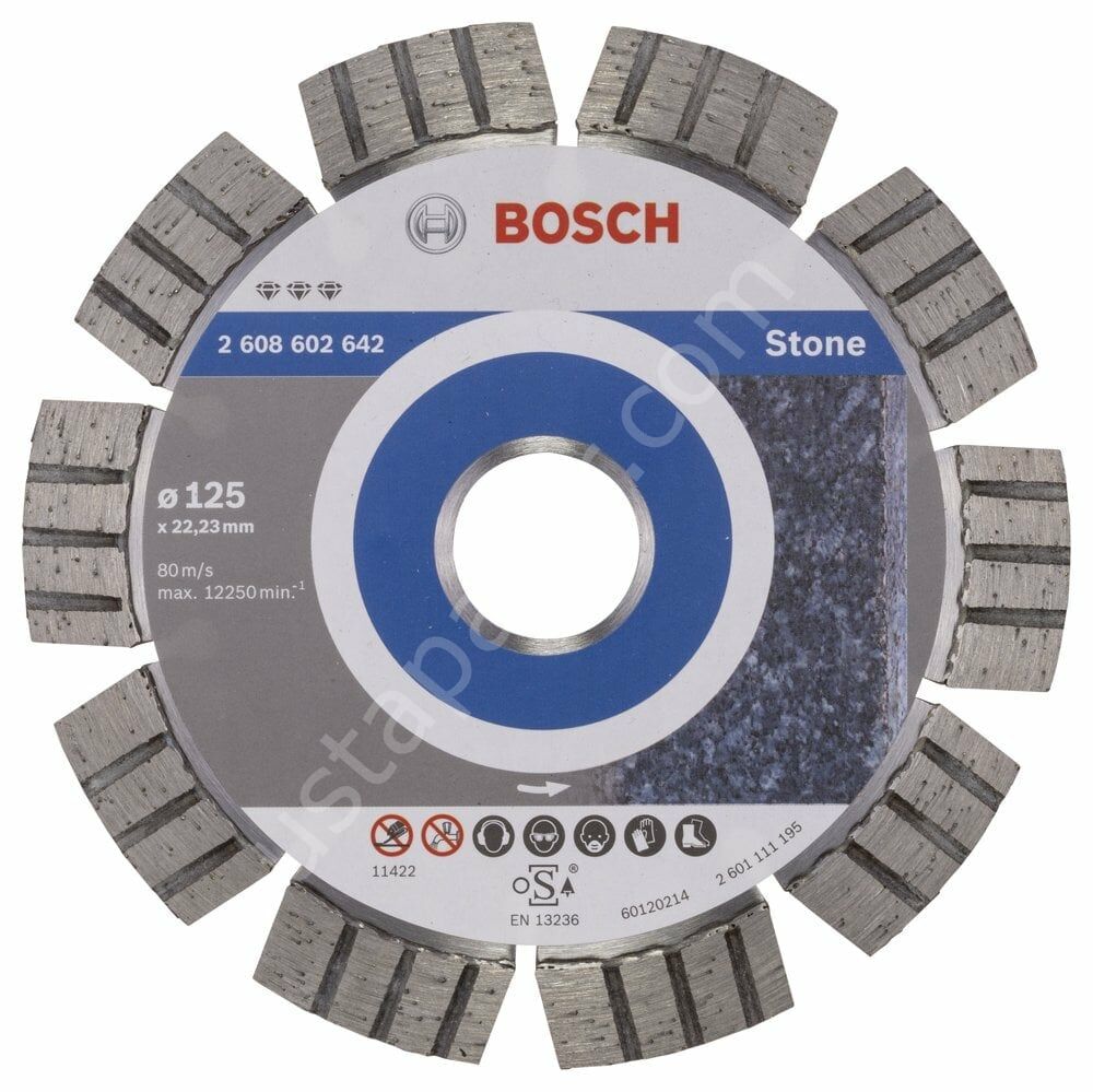 Bosch - Best Serisi Taş İçin Elmas Kesme Diski 125 mm 2608602642