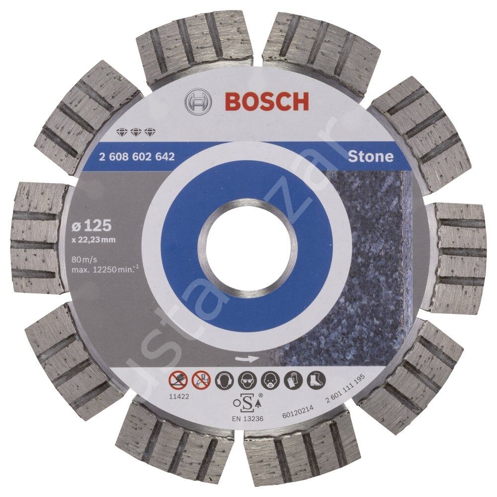 Bosch - Best Serisi Taş İçin Elmas Kesme Diski 125 mm 2608602642