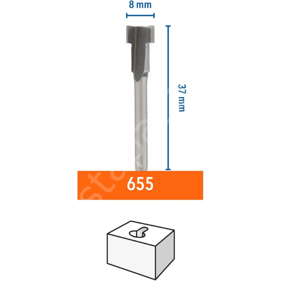 DREMEL® Freze Ucu (HSS) 8,0 mm (655) 26150655JA
