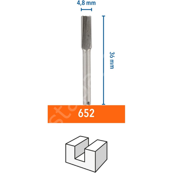 DREMEL® Freze Ucu (HSS) 4,8 mm (652) 2615065232