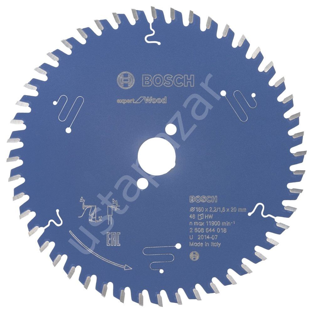 Bosch - Expert Serisi Ahşap için Daire Testere Bıçağı 160*20 mm 48 Diş 2608644018