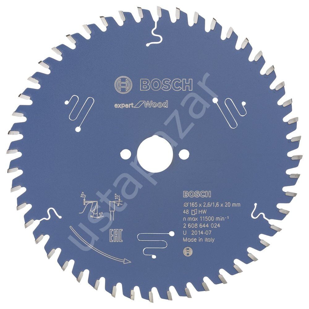 Bosch - Expert Serisi Ahşap için Daire Testere Bıçağı 165*20 mm 48 Diş 2608644024