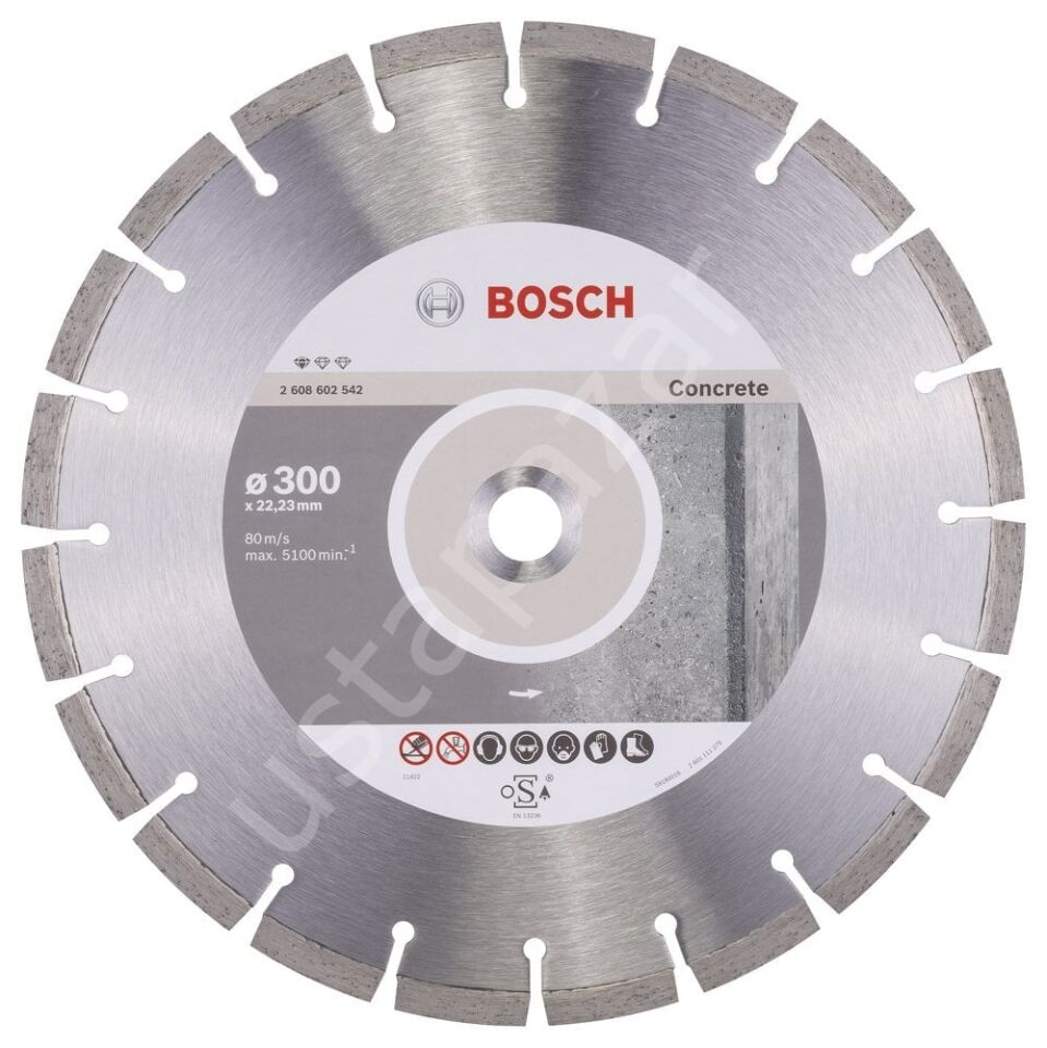 Bosch - Standard Seri Beton İçin Elmas Kesme Diski 300 mm 2608602542