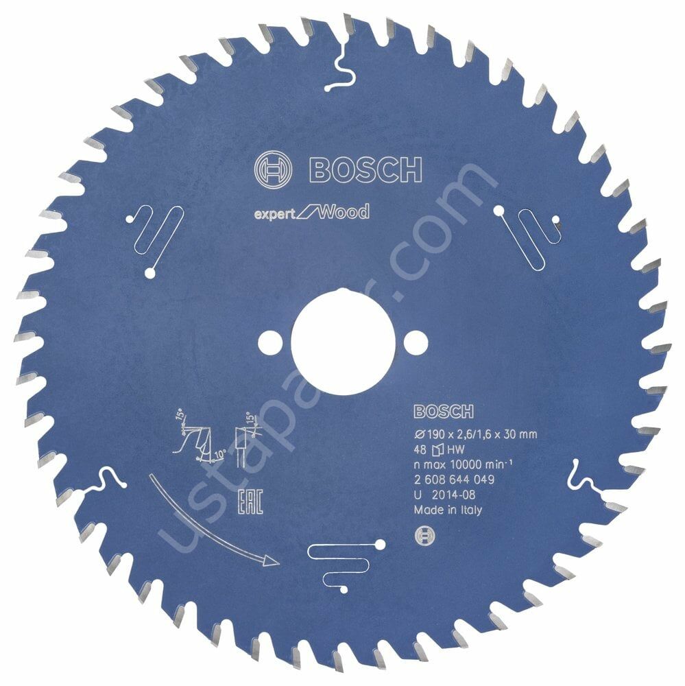 Bosch - Expert Serisi Ahşap için Daire Testere Bıçağı 190*30 mm 48 Diş 2608644049