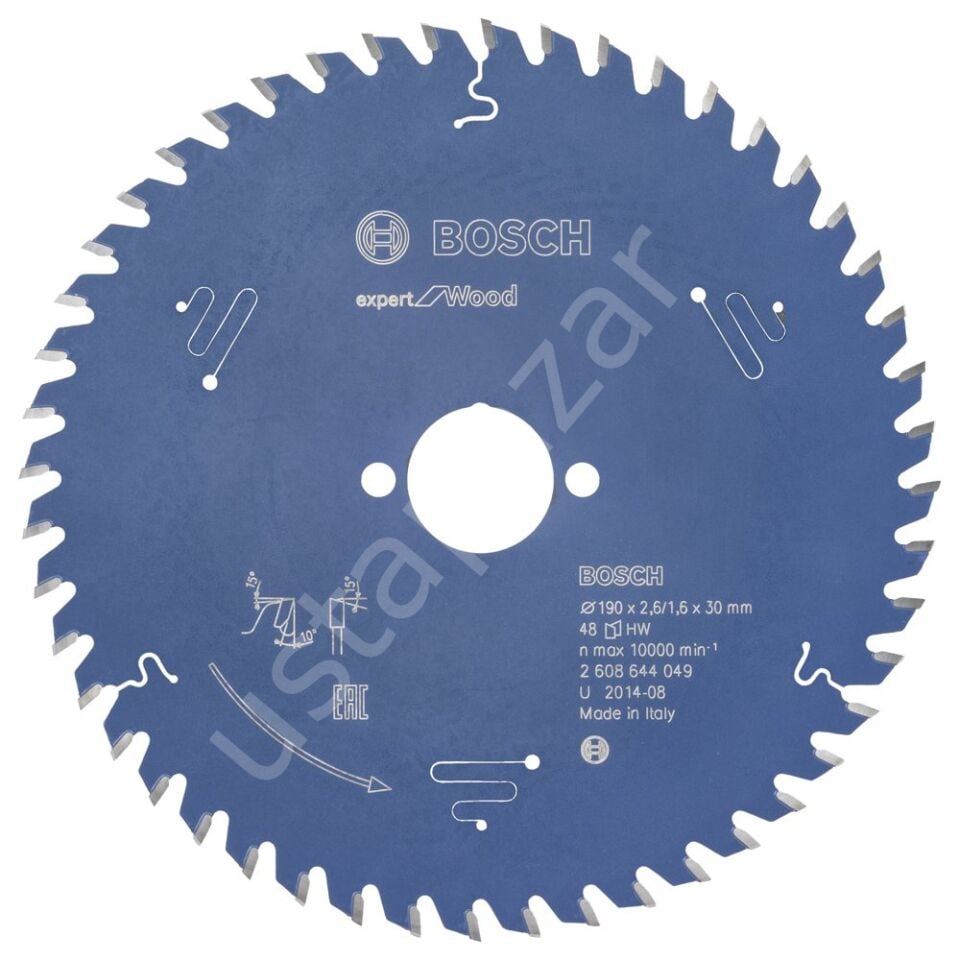 Bosch - Expert Serisi Ahşap için Daire Testere Bıçağı 190*30 mm 48 Diş 2608644049